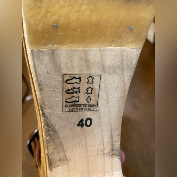 Free People Bungalow Clog Tan Leather Ankle Boots 9 - Picture 7 of 13